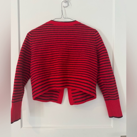 Madewell Red and Black Striped Sweater - Picture 3 of 4